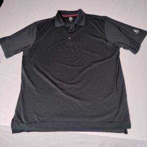 FootJoy Polo Golf Shirt Short Sleeve Black Large Lafayette Club - Imperfect